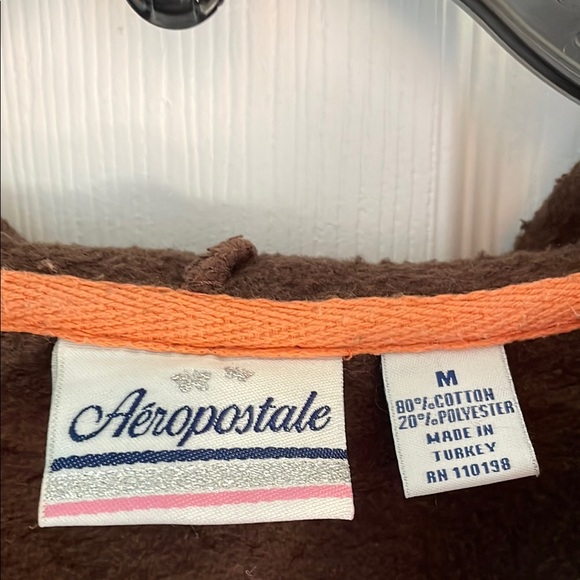 Aeropostale Brown and Orange Hoodie - Picture 2 of 5